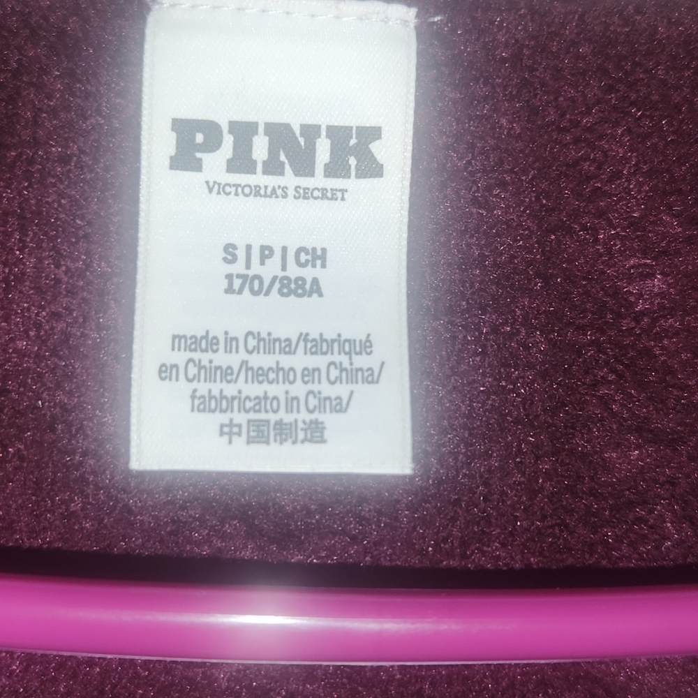 Victoria's Secret PINK Maroon and White Knit